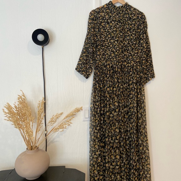 DOEN RARE LONG SLEEVE SHEER DRESS LARGE - Picture 4 of 16